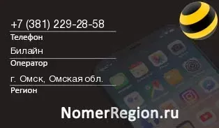 Кто звонил с 3812292858 - регион и оператор